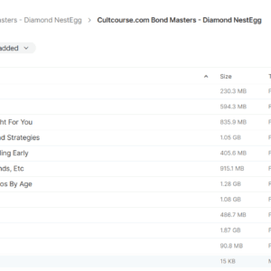 Bond Masters - Diamond NestEgg