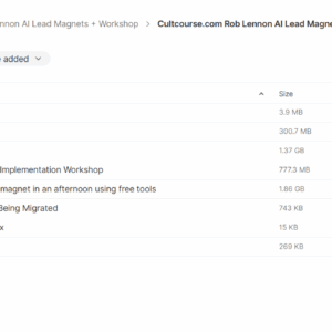 Rob Lennon AI Lead Magnets + Workshop